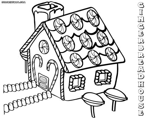 gingerbread house coloring pages coloring pages    print