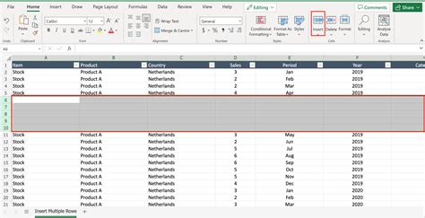 How To Insert Multiple Rows In Excel Between Data Spreadcheaters
