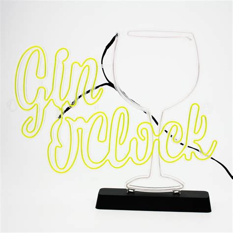 Gin Oclock Retro Neon Effect Light