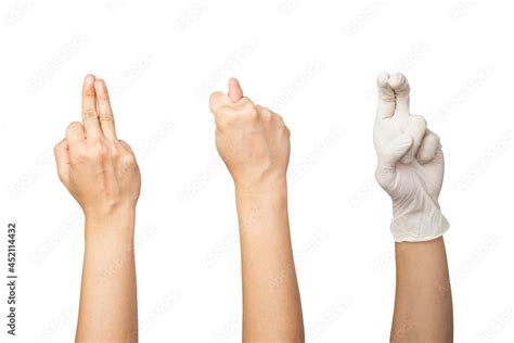 Compilation Of Sexual Hand Gestures Close Up Isolated With White My