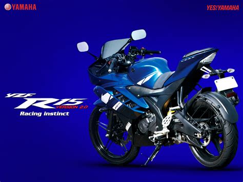 Checkout the front view, rear view, side view, top view & stylish photo. BIKERAZY: Yamaha R15 v2.0 official wallpapers