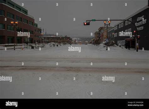 Main Street Whitehorse Yukon Canada Stock Photo Alamy