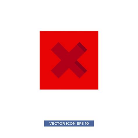 Premium Vector Cross Mark Icon Vector Illustration