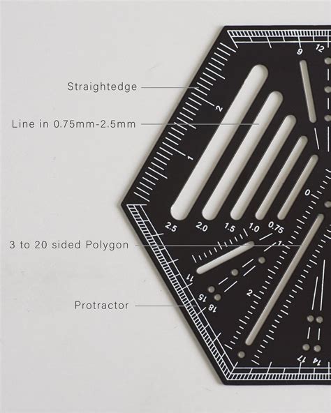 These Hexagonal Rulers Are A Great Addition To Any Drawing Kit