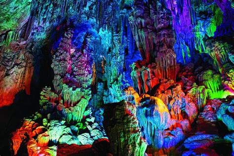 Reed Flute Cave China Reed Flute Cave Cave Images Beautiful Places