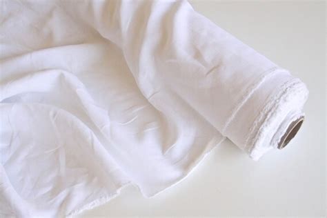 Pure White Linen Fabric Softened All Purpose White Fabric Etsy Uk