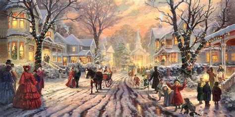 26 Popular Traditional Christmas Carols W Festive Art By Thomas