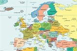 La Russia e la mappa dell'europa - Cartina europa e Russia (Europa dell ...