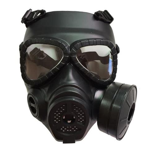 Respirator Tactical Black Gas Mask Military Style Face Protective Mask