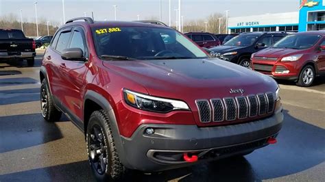 2019 Jeep Cherokee Trailhawk Red Velvet 4wd 32l V6 Youtube