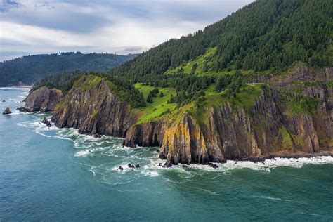 Cliffs On The Oregon Coast Photograph By Mike Centioli Pixels