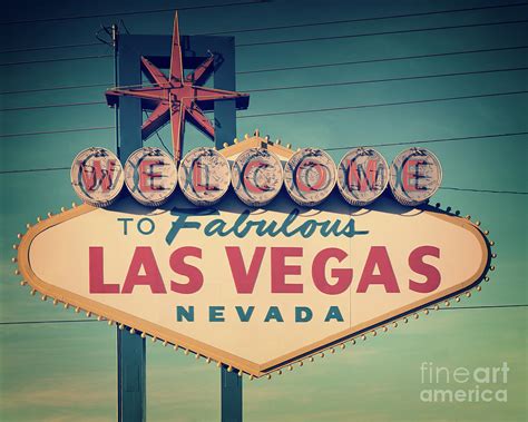 Welcome To Fabulous Las Vegas Sign Photograph By Restored Archives