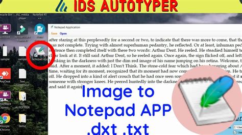 Image To Notepad App Dxt Autotyper For Data Entry In Notepad App