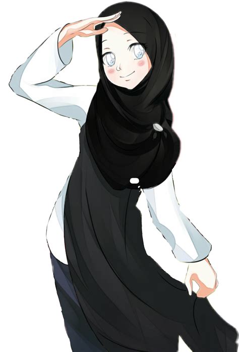 Orang Muslimah Muslim Lucu Hijab Anime Imut Cantik Wani
