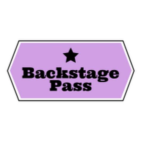 Backstage Pass Youtube