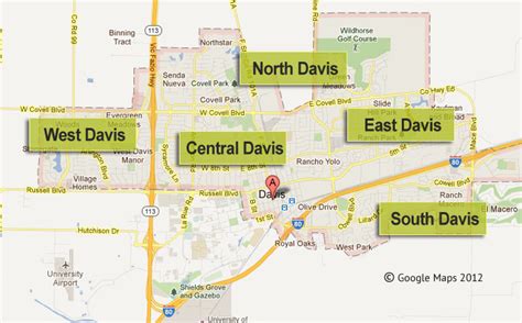 Map Of Davis Ca