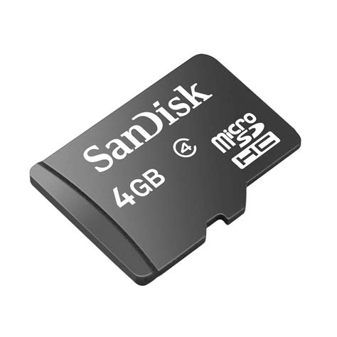 Sandisk 4gb Class 4 Microsdhc Memory Card Sdsdqm 004g B35 Buy