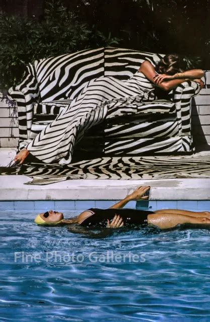 1973 Vintage Helmut Newton Melbourne Female Fashion Swim Pool Photo Art 16x20 14057 Picclick