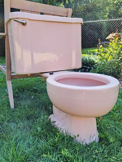 Vintage 1958 Kohler Pink Midcentury Peachblow Toilet Ebay