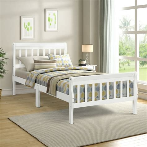 Clearancetwin Bed Frame Modern Wood Platform Bed Frame With Headboard