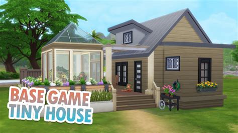 Gardeners Base Game Tiny House The Sims 4 Speed Build Youtube