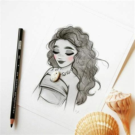 Moana is one of my favorite characters in disney. Moana...by @mindy_darling | Disney sketches, Princess ...