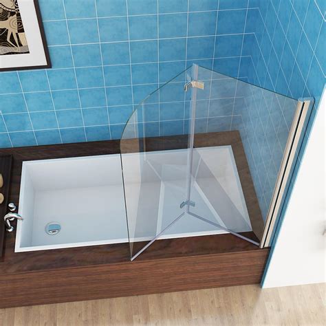 Miqu X Mm Shower Screen Folding Bath Screen Hinge Door