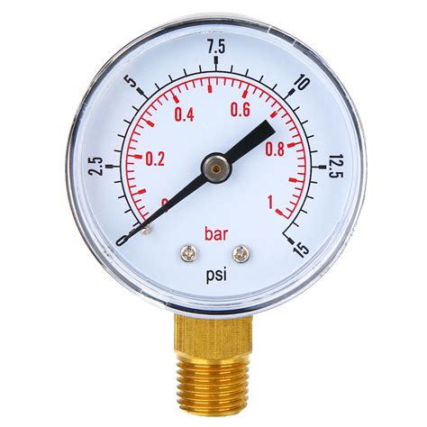 Hydraulik Pneumatik And Pumpen Low Pressure Gauge For Fuel Air Oil Gas Water 50mm 0 15 Psi 0 1