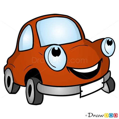 How To Draw Happy Car Cartoon Cars