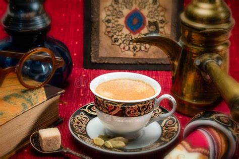 Arabischer Kaffee Potenziometer Stockbild Bild Von Kultur Antike
