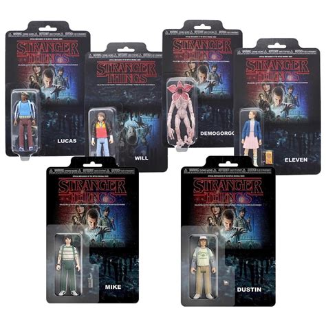 Stranger Things Collectible Action Figure Set Of 6 With Eleven Mike