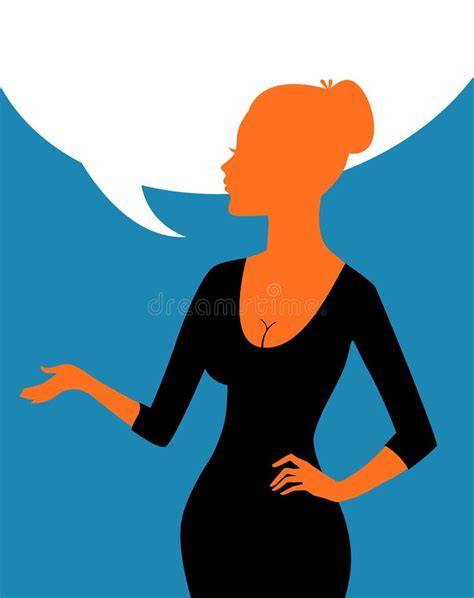 Speaking Business Woman Stock Vector Illustration Of People 33234621