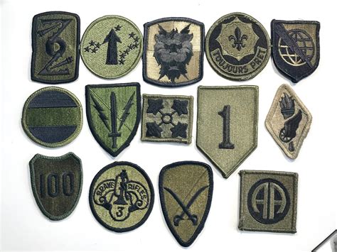 Vintage Army Patches Military Shoulder Insignia Uniform Us Etsy