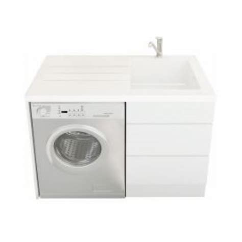 Nugleam All In One Laundry Unit Right Hand Bowl With One Tap Hole