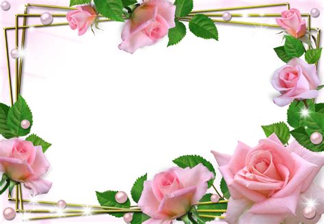Flower Editable Frames And Borders Free Download Free Printable Page