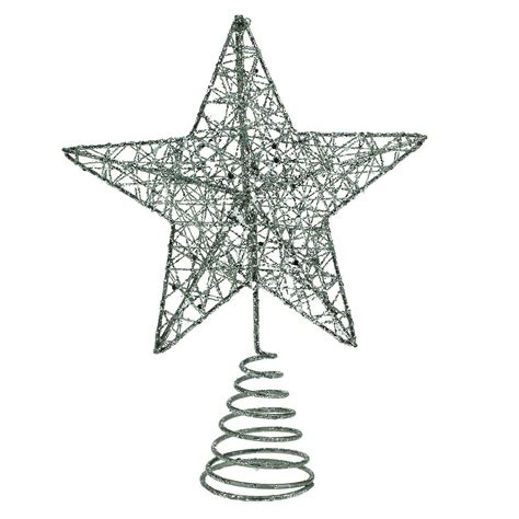 gisela graham silver christmas star christmas tree topper ts from handpicked