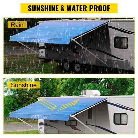 Vevor Rv Awning 20 Camper Awning Fabric Trailer Awning Canopy Patio