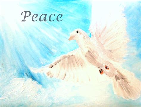 Peace Dove 2 Painting By Amanda Dinan