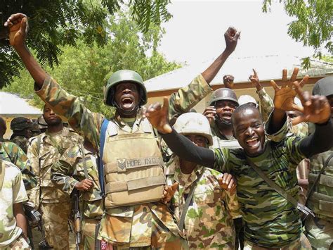 Nigeria Soldiers Rejoice On Recaptured Streets As Offensive Turns Tide
