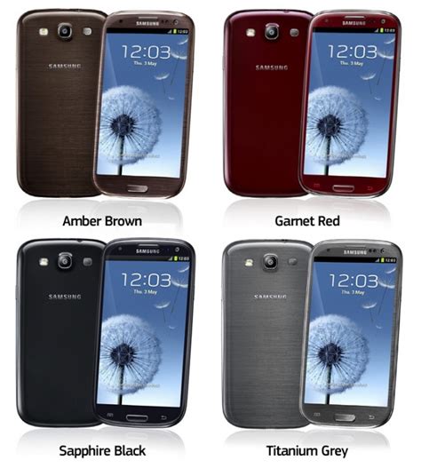 Samsung Unveils Brown Red Black And Grey Galaxy S3