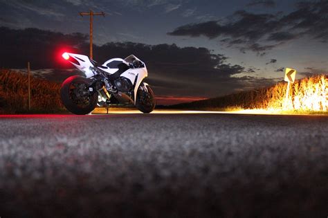 Wallpaper Night Motorcycle Vehicle Honda Cbr 1000 Rr Light