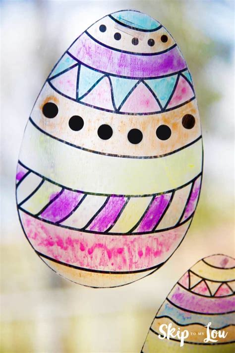This easter egg template set includes five different easter egg printables in two different sizes. Easter Egg Templates for FUN Easter Crafts | Skip To My Lou