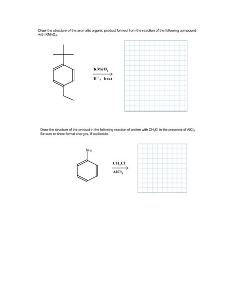Solved Draw The Structure Of The Aromatic Organic Product