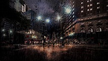 1920x1080px, 1080P Descarga gratis | Noche lluviosa en nueva york ...