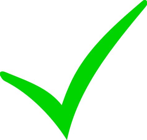 Green Check Mark Transparent Png All Png All