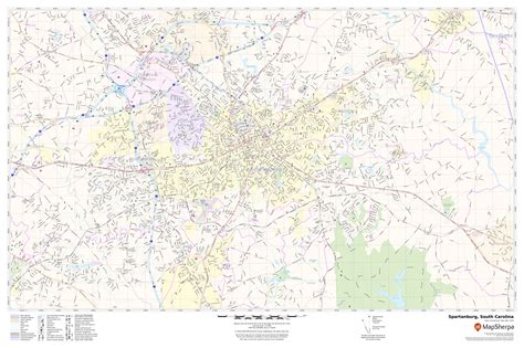 Spartanburg Map South Carolina