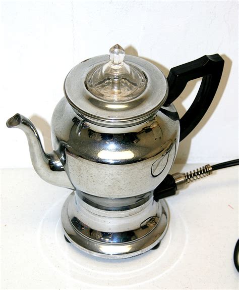 Vintage Antique Electric Percolator Coffee Maker Circa 1960s
