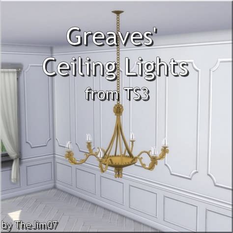 Greaves Ceiling Lights From Ts3 By Thejim07 At Mod The Sims Sims 4