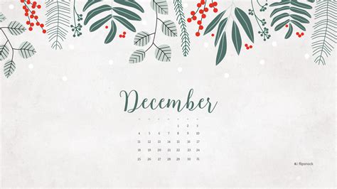December 2016 Calendar Wallpaper Desktop Background