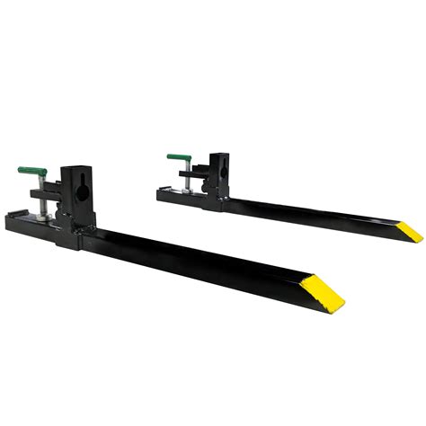 Titan Attachments Light Duty 43 In Clamp On Pallet Forks For Loader